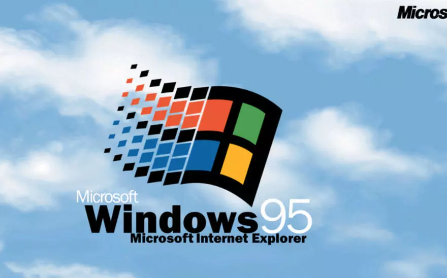 Ecran de démarrage de Windows 95